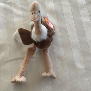 Ty Beanie Babies Stretchy the Ostrich (NWT)